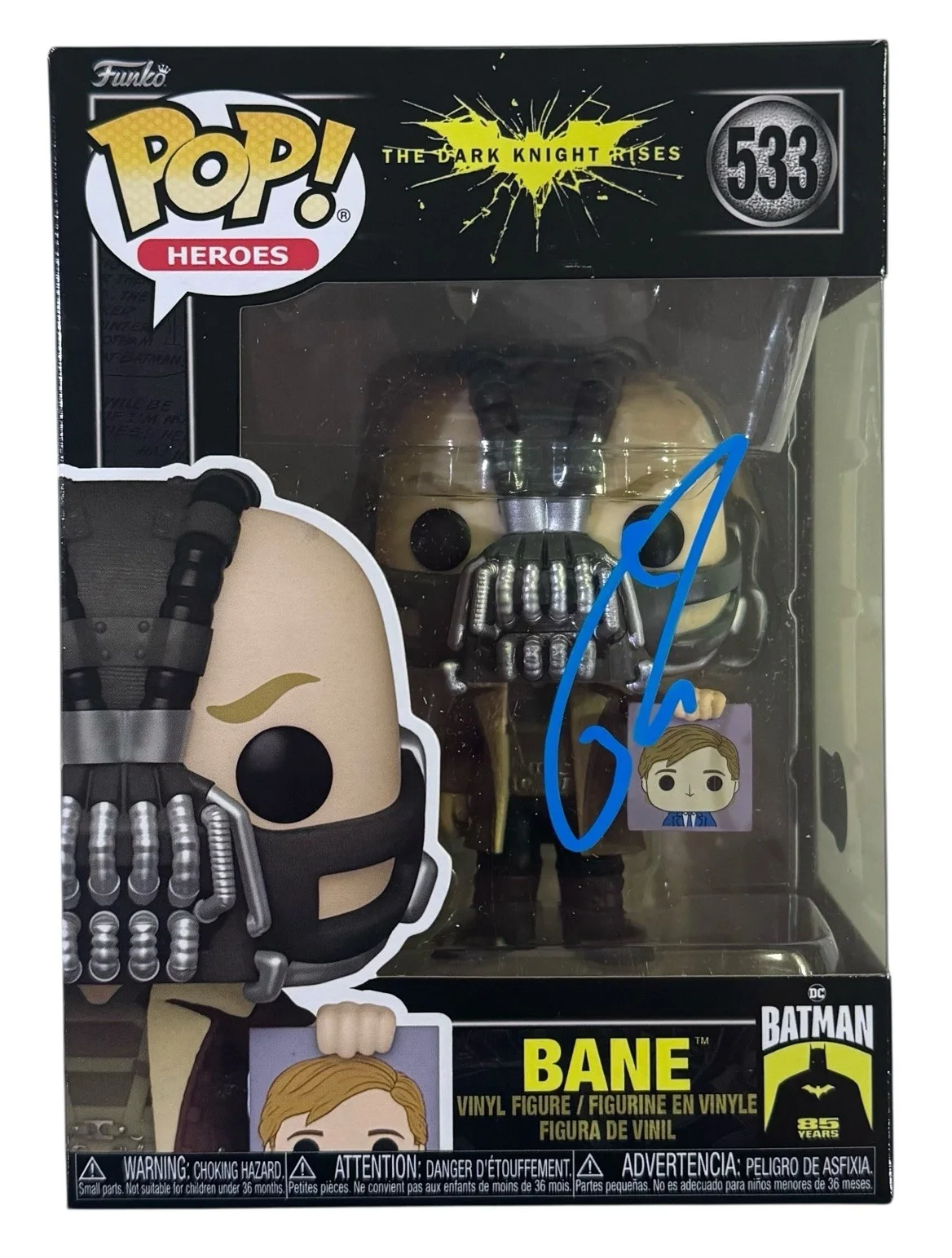 Tom Hardy — Tom Hardy Signed The Dark Knight Rises Bane Funko Pop 533 Autograph Batman BAS