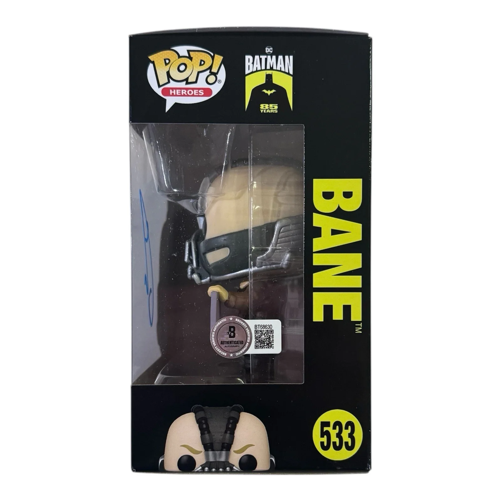 Tom Hardy — Tom Hardy Signed The Dark Knight Rises Bane Funko Pop 533 Autograph Batman BAS, изображение 2