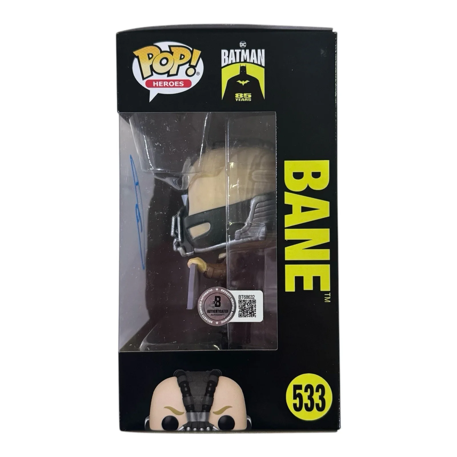 Tom Hardy — Tom Hardy Signed The Dark Knight Rises Bane Funko Pop 533 Autograph Batman BAS, изображение 4