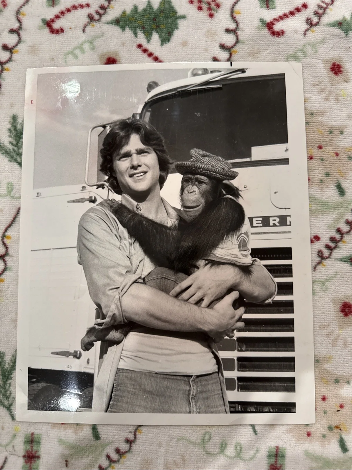 No — Greg Evigan & Sam Of B J An Bear Rare 8&10 Photo B/W