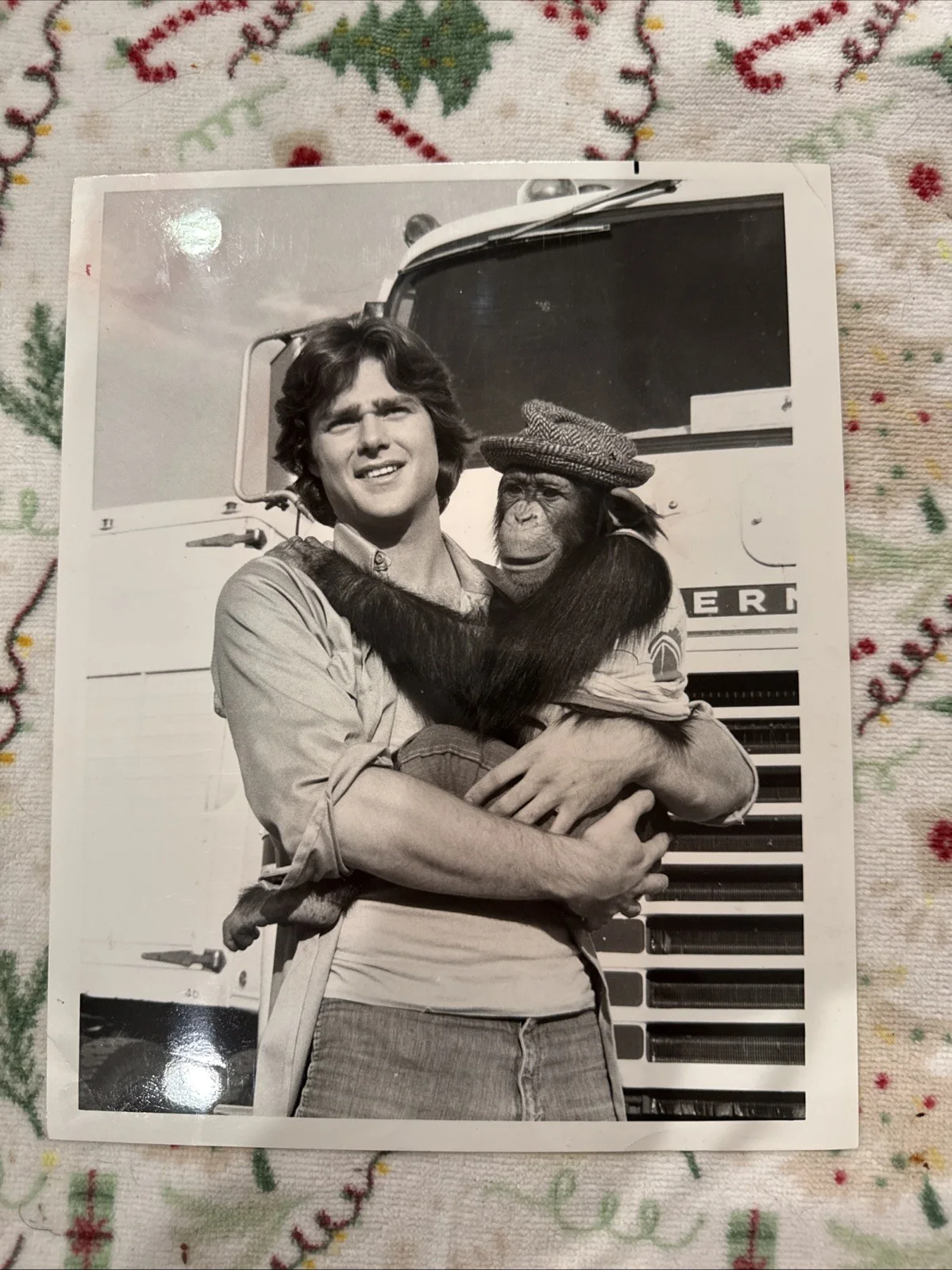No — Greg Evigan & Sam Of B J An Bear Rare 8&10 Photo B/W, image 2