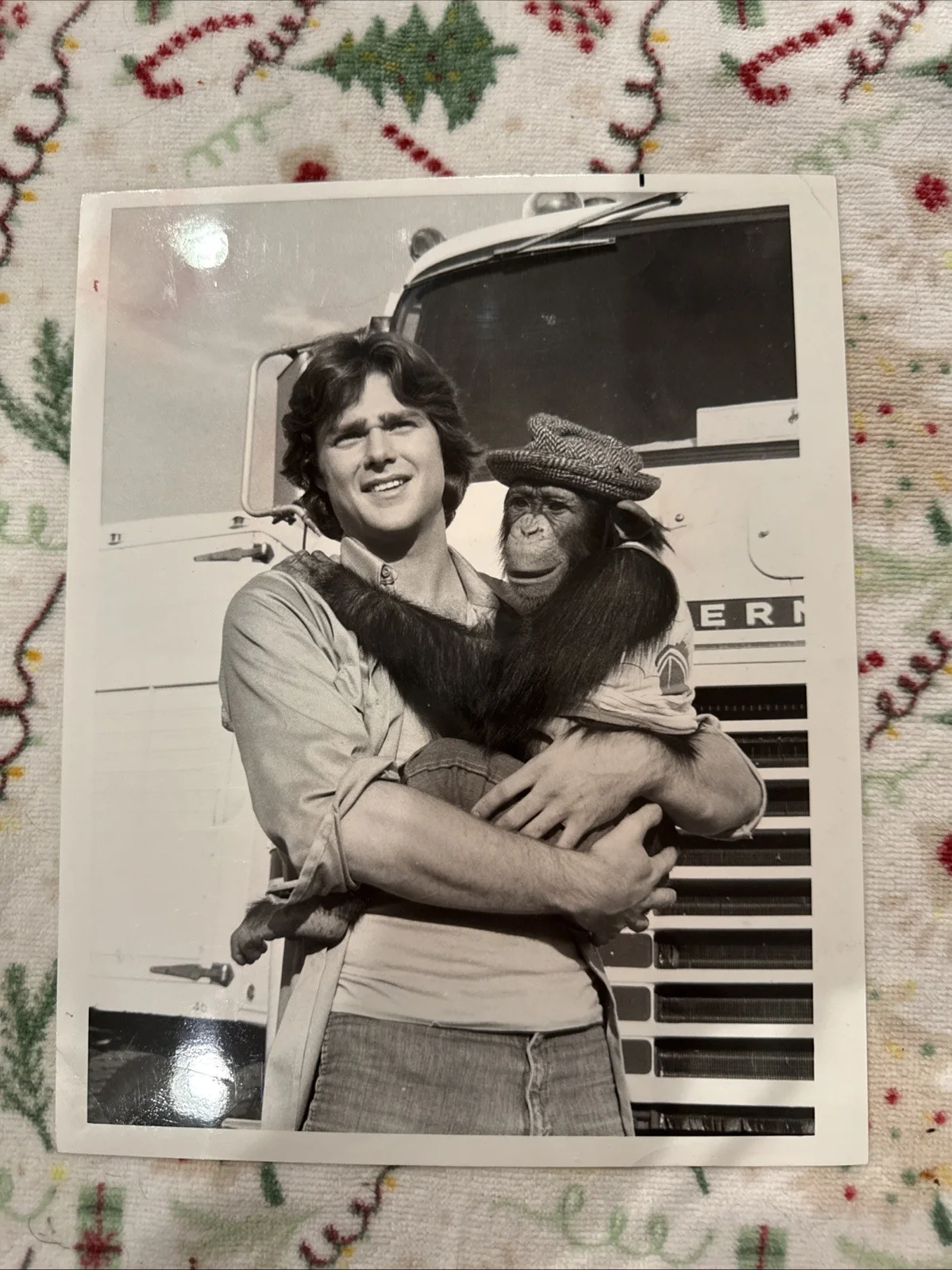 No — Greg Evigan & Sam Of B J An Bear Rare 8&10 Photo B/W, image 4