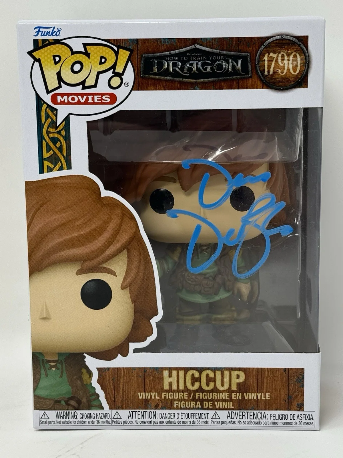 Dean DeBlois — Dean DeBlois Signed Autograph How To Train Your Dragon Hiccup Funko Pop BAS COA, изображение 2