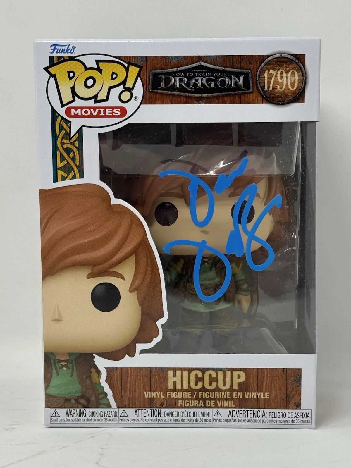 Dean DeBlois — Dean DeBlois Signed How To Train Your Dragon Hiccup Funko Pop Autograph BAS COA, image 2