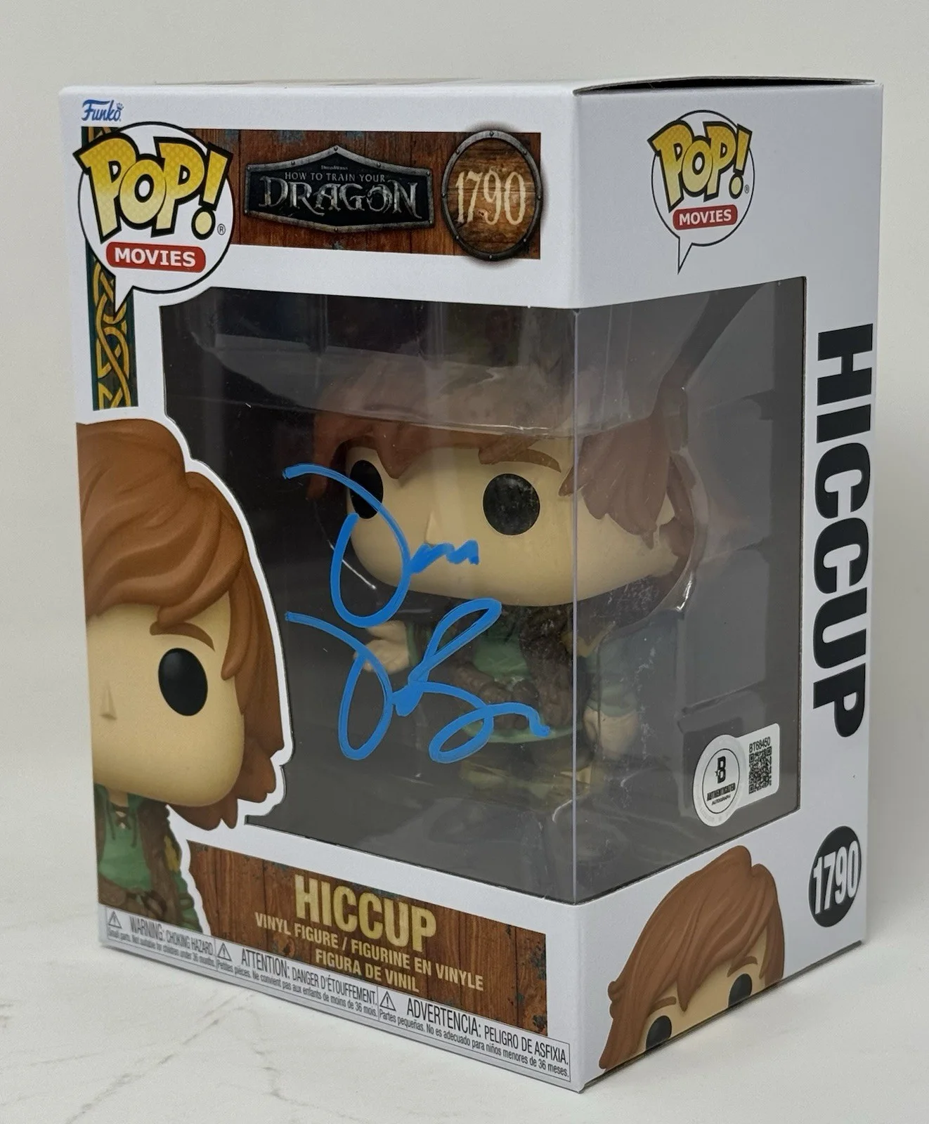 Dean DeBlois — Dean DeBlois Signed Autograph How To Train Your Dragon Hiccup Funko Pop BAS COA, изображение 2