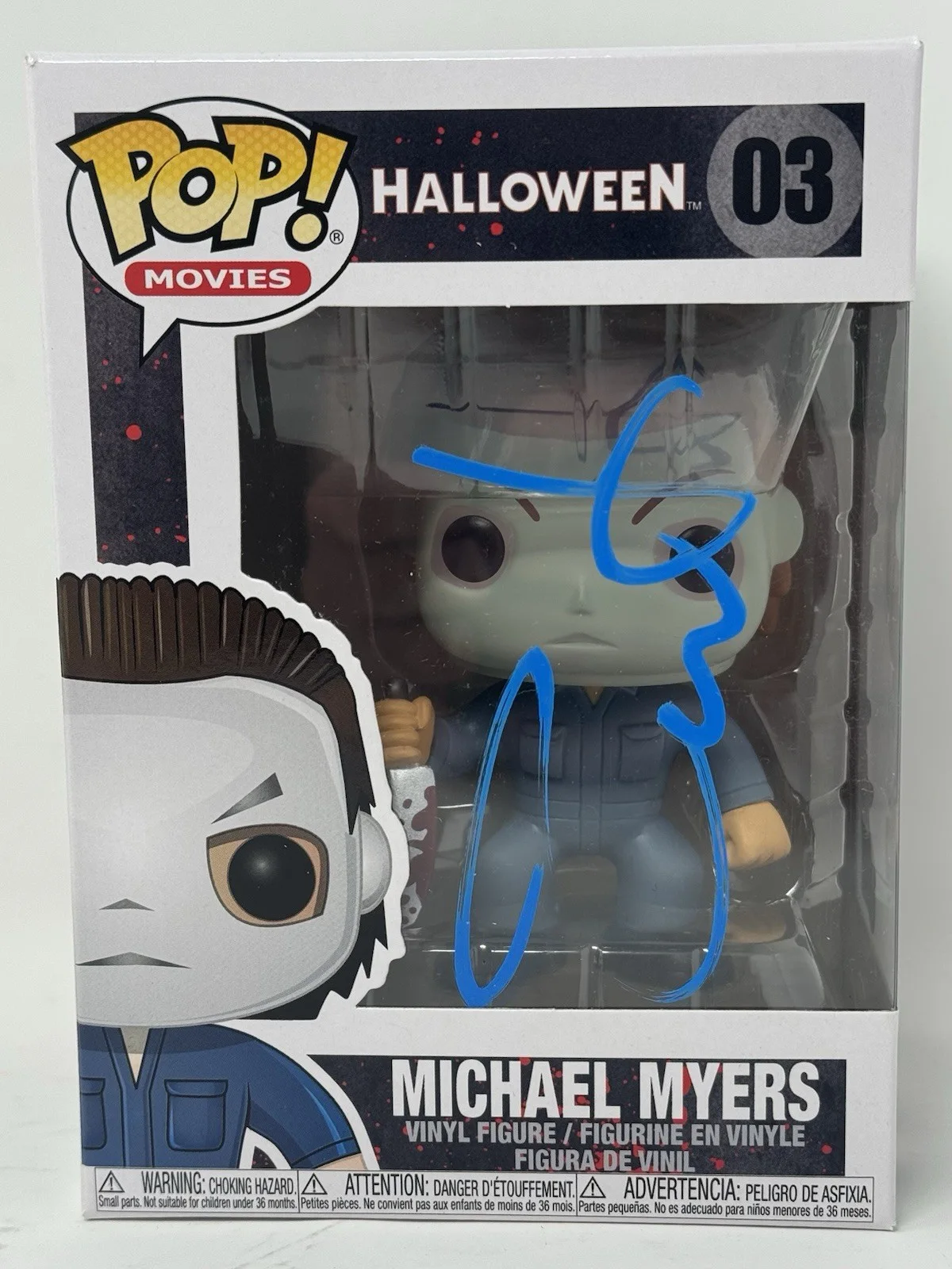 Jamie Lee Curtis — Jamie Lee Curtis Signed Halloween Michael Myers Funko Pop Autograph Beckett COA, image 2