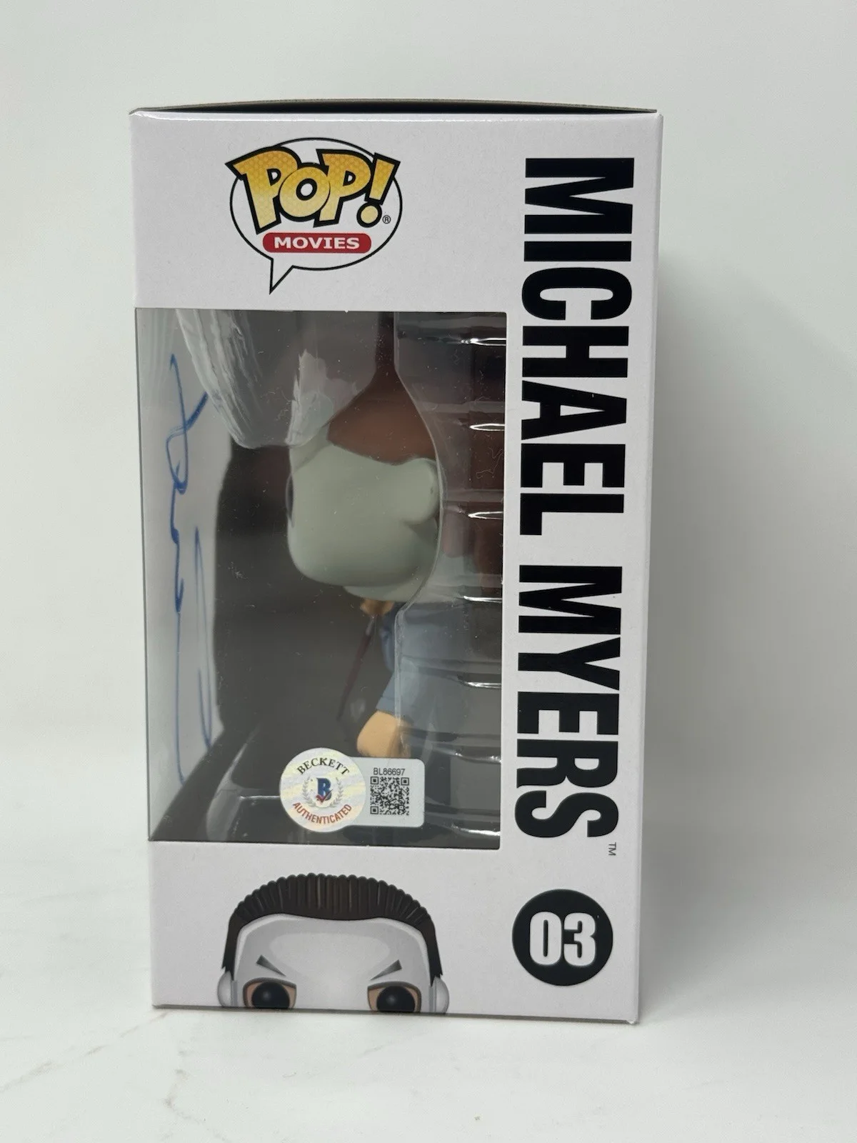 Jamie Lee Curtis — Jamie Lee Curtis Signed Halloween Michael Myers Funko Pop Autograph Beckett COA, image 3
