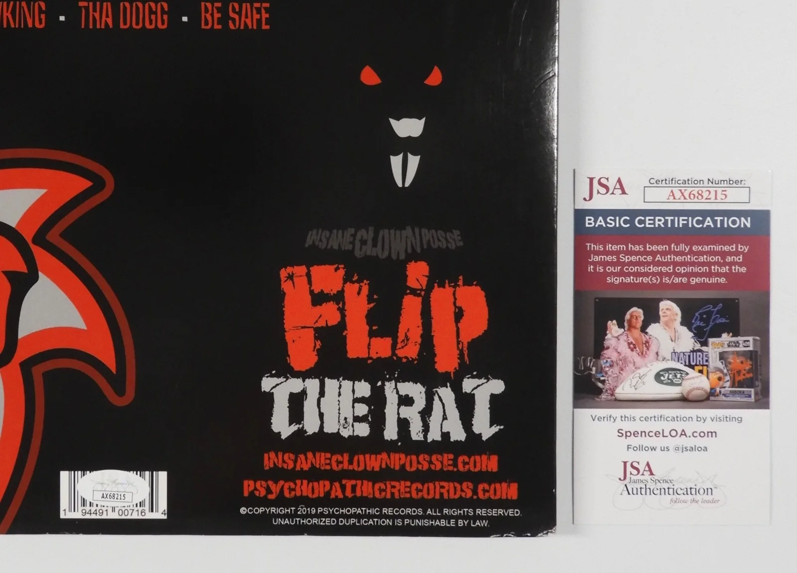 Insane Clown Posse JSA Autograph Signed Album Vinyl Record Violent J, изображение 3
