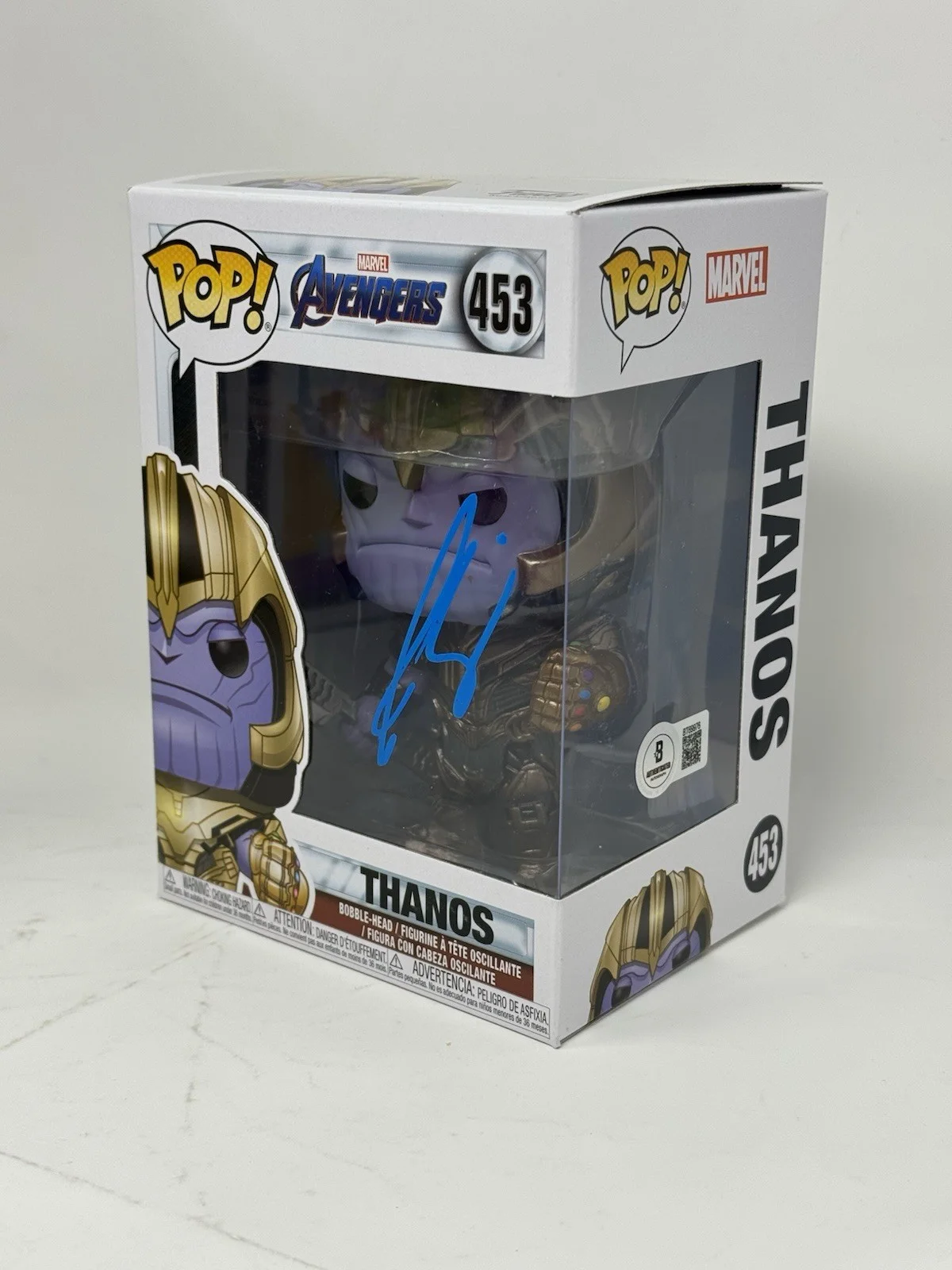 Josh Brolin — Josh Brolin Signed Funko Pop Marvel Avengers Thanos 453 Autograph Beckett COA, изображение 4