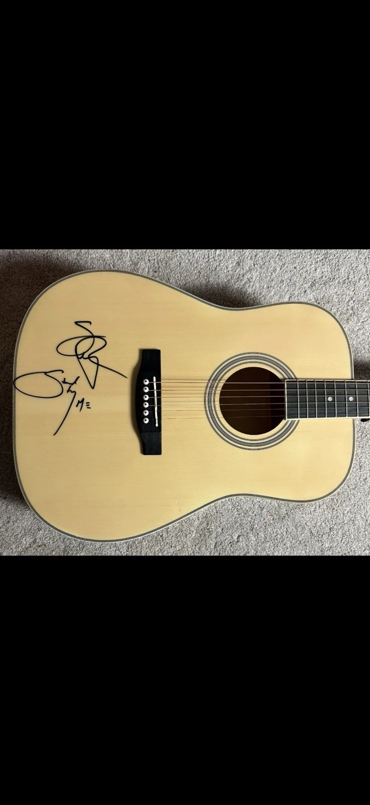 STEPHEN WILSON JR. Signed Autographed/Inscribed “Stand By Me” Acoustic Guitar, изображение 2