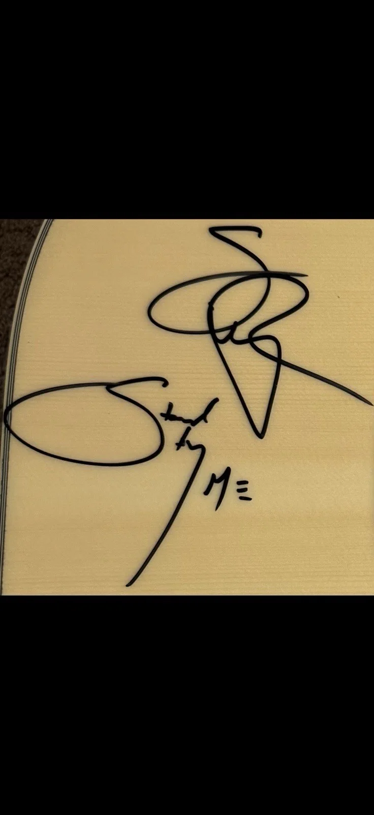 STEPHEN WILSON JR. Signed Autographed/Inscribed “Stand By Me” Acoustic Guitar, изображение 3
