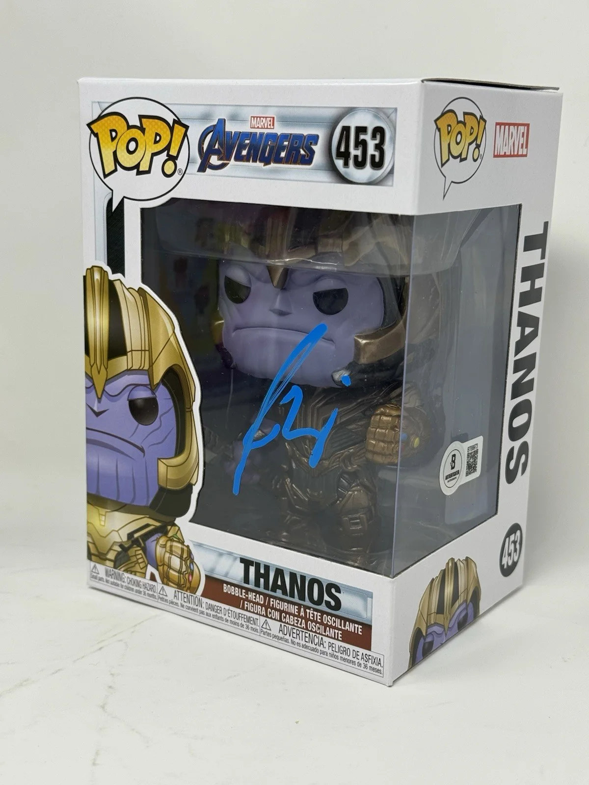Josh Brolin — Josh Brolin Signed Funko Pop Marvel Avengers Thanos 453 Autograph Beckett COA, изображение 3