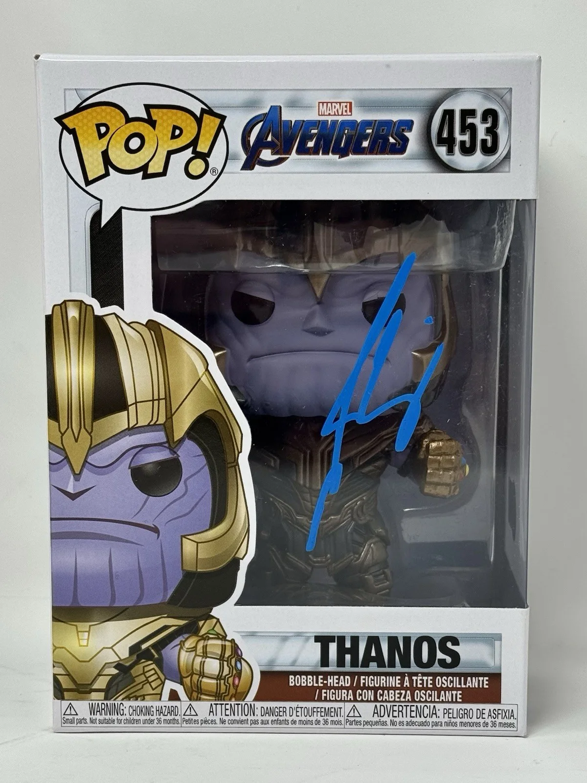 Josh Brolin — Josh Brolin Signed Funko Pop Marvel Avengers Thanos 453 Autograph Beckett COA, image 2