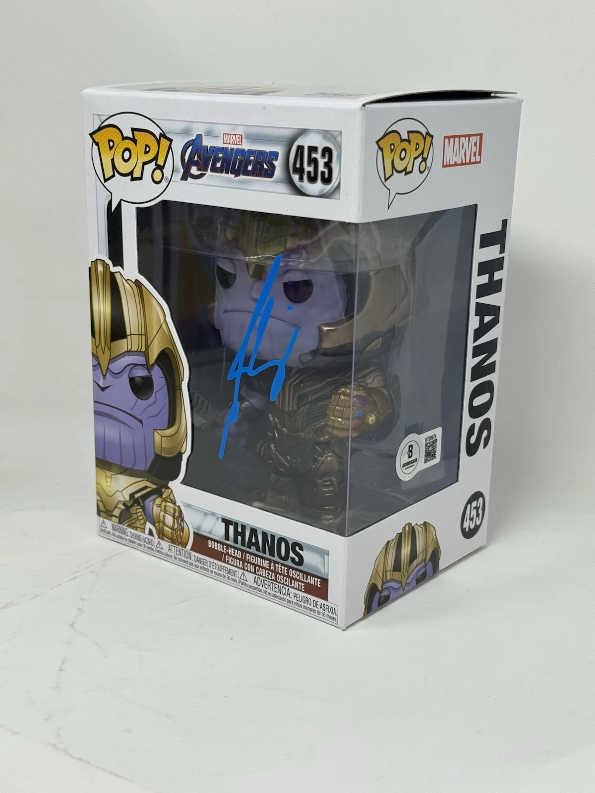 Josh Brolin — Josh Brolin Signed Funko Pop Marvel Avengers Thanos 453 Autograph Beckett COA, image 4