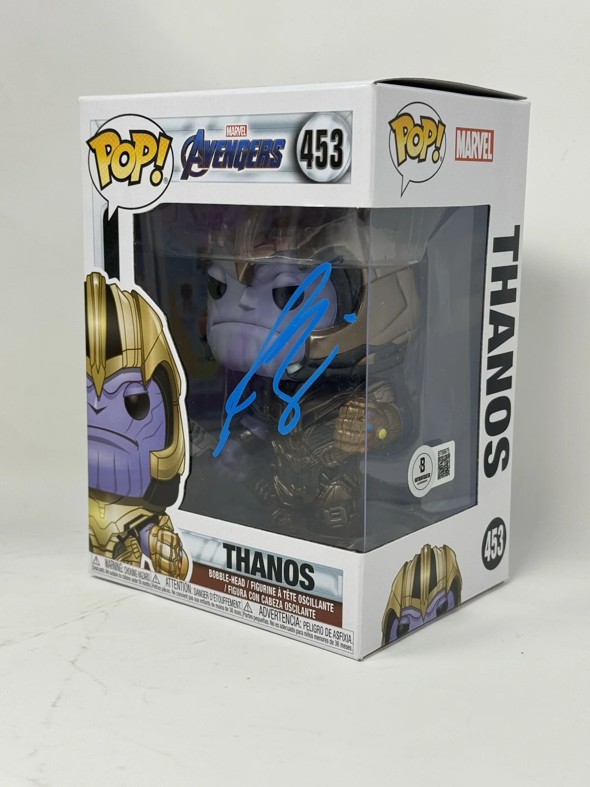 Josh Brolin — Josh Brolin Signed Funko Pop Marvel Avengers Thanos 453 Autograph Beckett COA, изображение 3