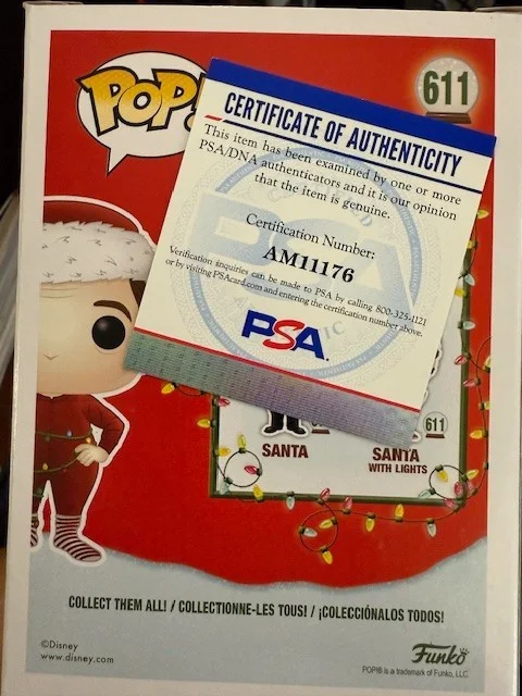 TIM ALLEN — TIM ALLEN SIGNED SANTA POP FUNKO THE SANTA CLAUSE COA PSA CERTIFIED, image 3