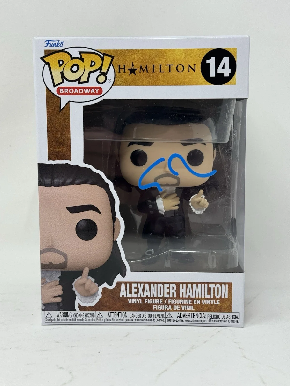 Lin-Manuel Miranda — Lin-Manuel Miranda 'Hamilton' Signed Funko Pop Broadway 14 Autograph Beckett COA, image 2