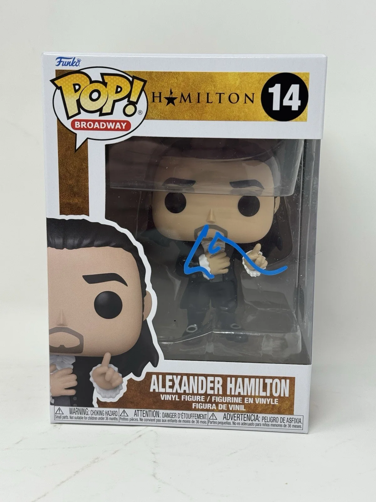 Lin-Manuel Miranda — Lin-Manuel Miranda 'Hamilton' Signed Funko Pop Broadway 14 Autograph Beckett COA, image 4