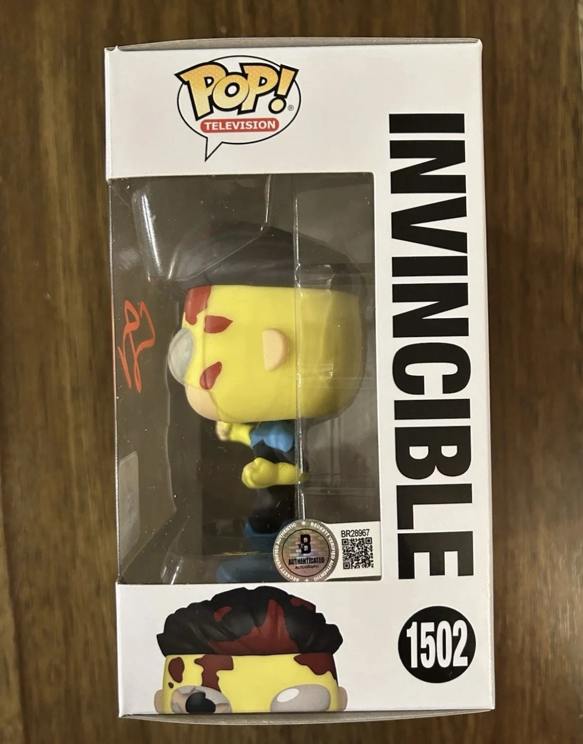 Steven Yeun ‘Invincible’ Signed Funko Pop 1502 Beckett Certified, изображение 2