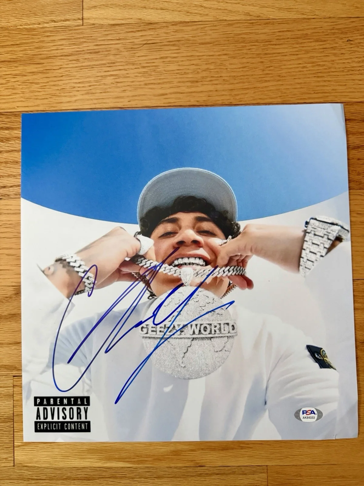 OHGEESY SIGNED 12X12 “GEEZY WORLD” PHOTO ALBUM PSA/DNA COA RAP, image 3
