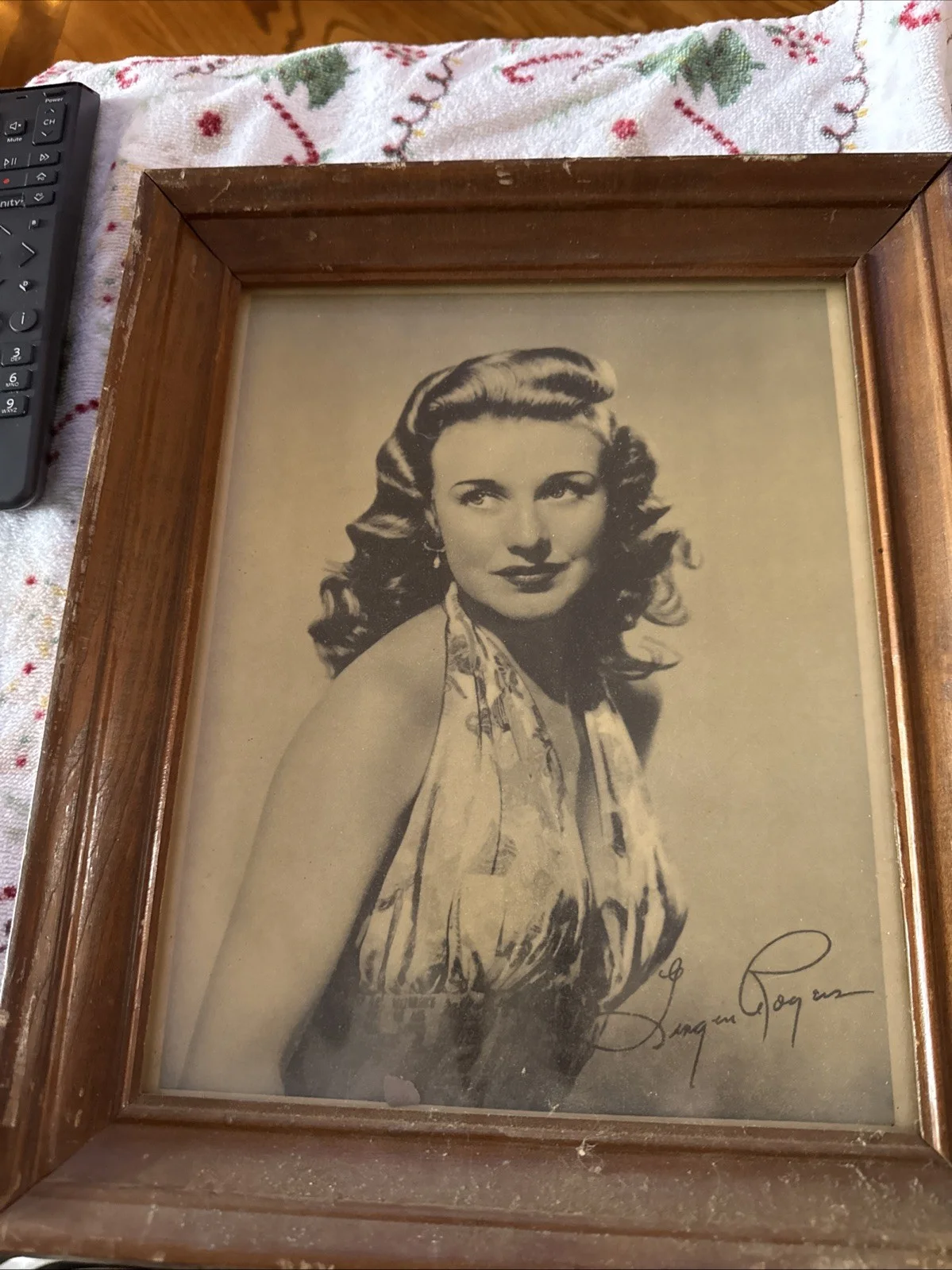Ginger Rogers — Giner Rogers 8X10 BW Framed, image 2