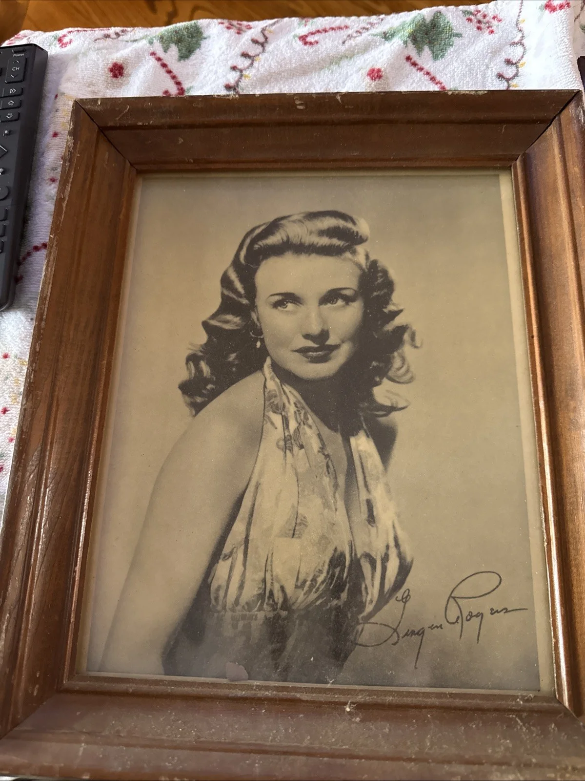 Ginger Rogers — Giner Rogers 8X10 BW Framed, image 4
