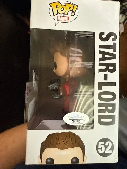 Chris Pratt — Chris Pratt Signed Star Lord Funko Guardians Of The Galaxy JSA CERTIFIED, изображение 2