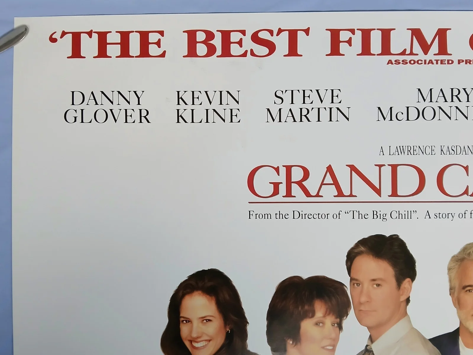 GRAND CANYON (1991) original quad poster - Danny Glover,Kevin Kline,Steve Martin, image 2