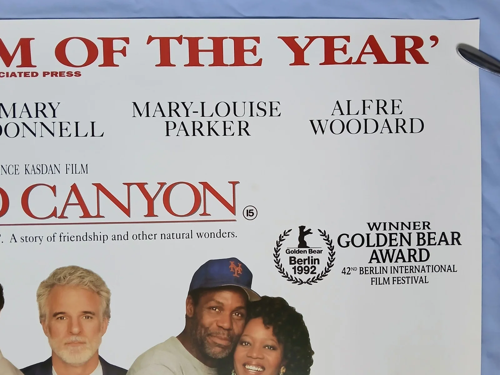 GRAND CANYON (1991) original quad poster - Danny Glover,Kevin Kline,Steve Martin, image 3