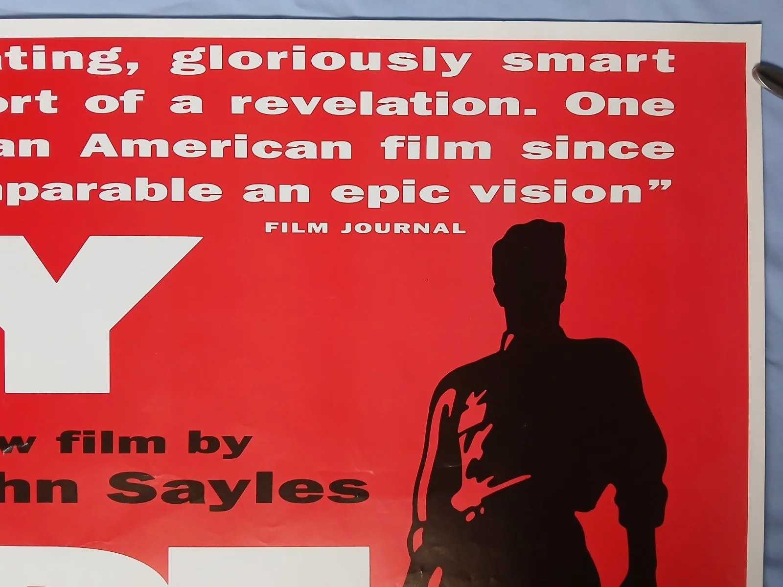 CITY OF HOPE (1991) rolled original UK quad poster -John Sayles, изображение 3