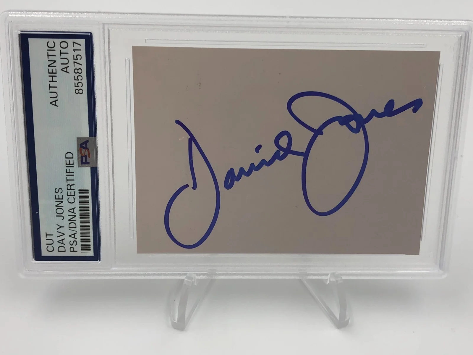 DAVY JONES AUTO Signed PSA/DNA PSA AUTHENTIC Index Card Music Singer THE MONKEES, изображение 5