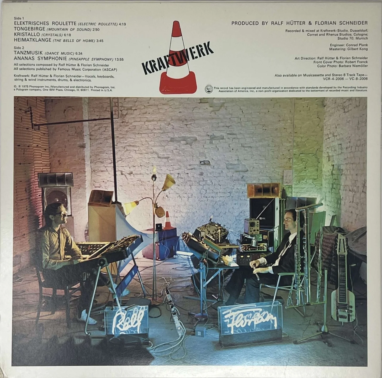 KRAFTWERK -SPECTACULAR VINTAGE AUTOGRAPHED Ralf & Florian LP -SIGNED IN 1981/COA, image 4