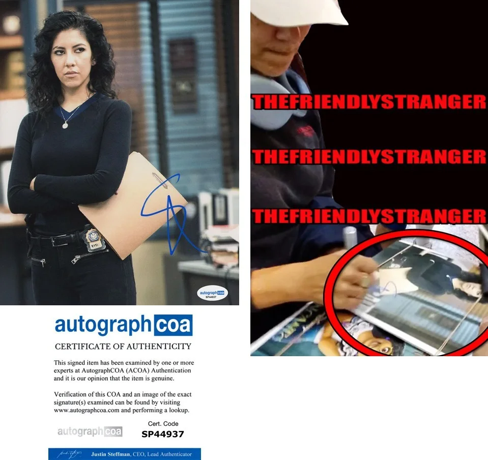 Stephanie Beatriz — Stephanie Beatriz signed "BROOKLYN NINE-NINE" 8x10 Photo EXACT PROOF j Rosa ACOA