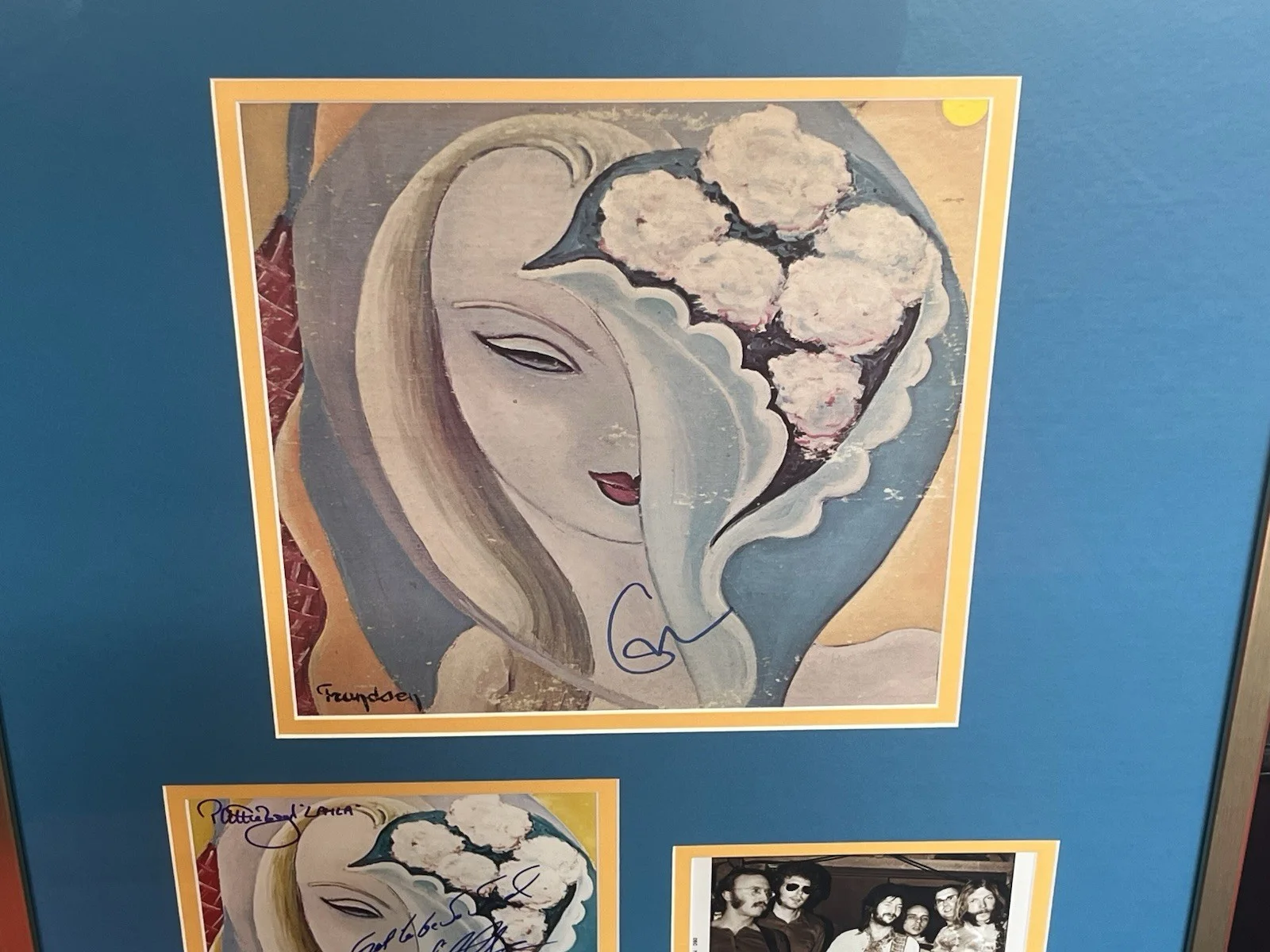 Eric Clapton Signed Framed 30”X24” Derek & The Dominos Layla Whitlock Patti Boyd, изображение 2