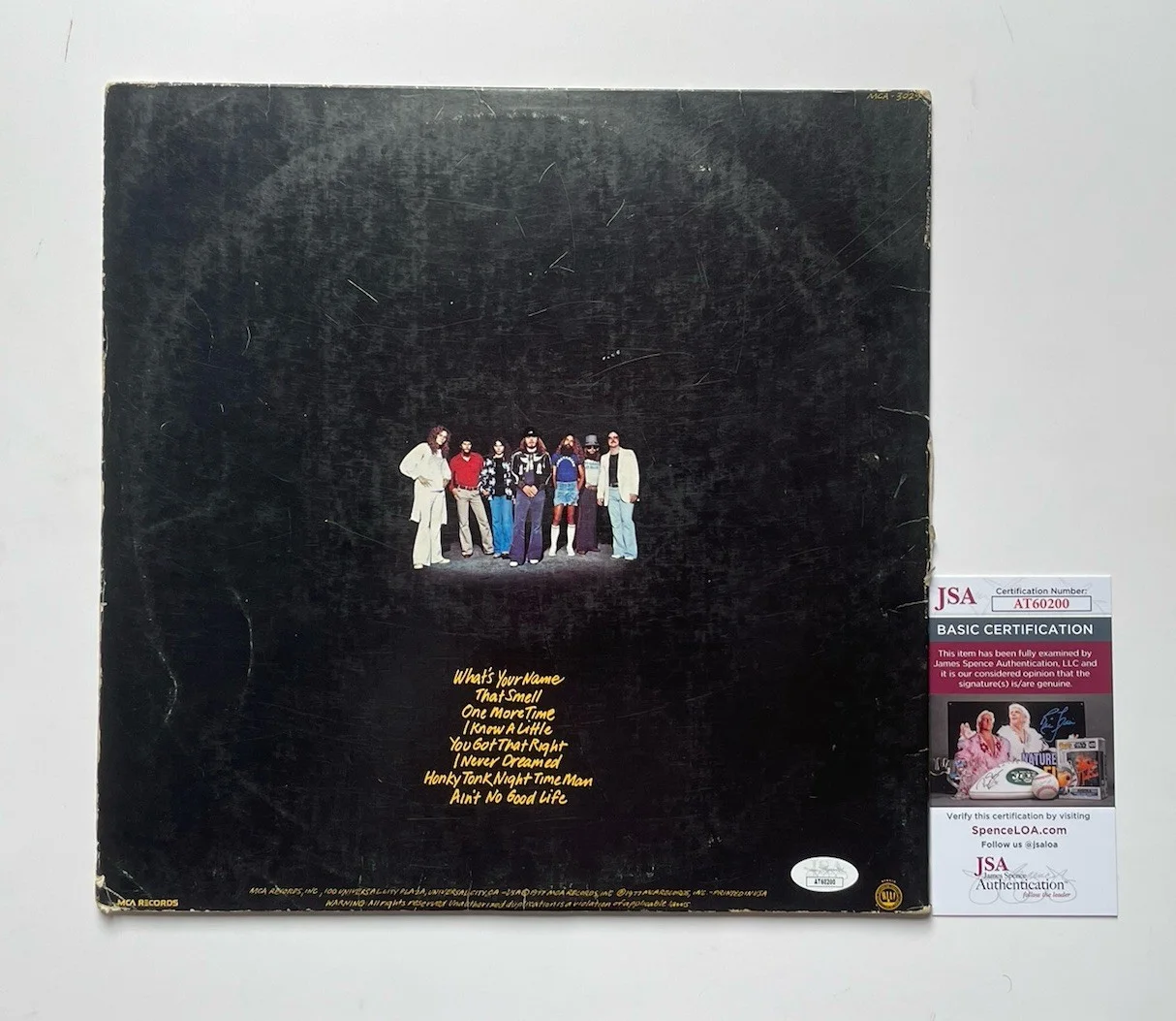 Artimus Pyle Signed Lynyrd Skynyrd Original Fire Street Survivors Album JSA, image 3
