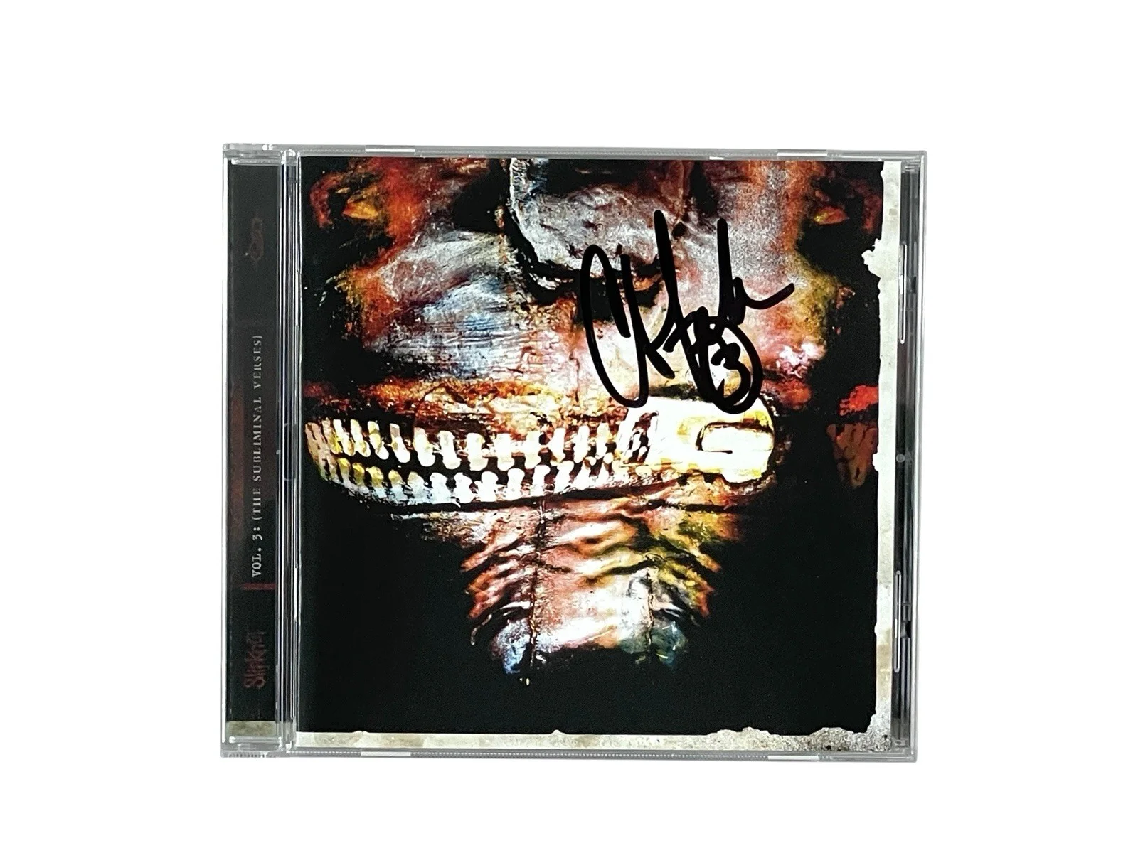Slipknot Chris Fehn Signed Vol. 3: (The Subliminal Verses) CD JSA Witnessed 🤘, image 2