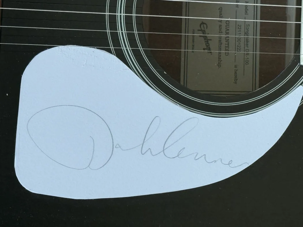 John Lennon Signed Autographed Guitar The Beatles Abbey Road Framed JSA XX91506, image 2