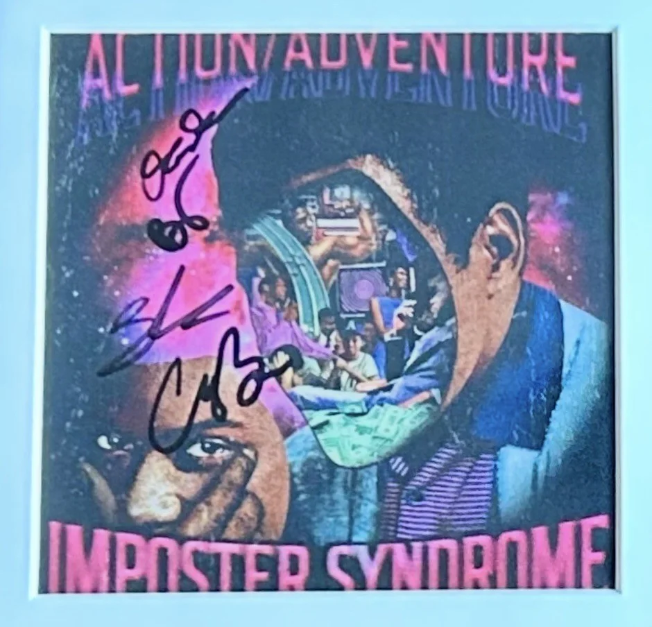 ACTION/ADVENTURE SIGNED AUTOGRAPH X4 IMPOSTER SYNDROME FRAMED CD, image 2
