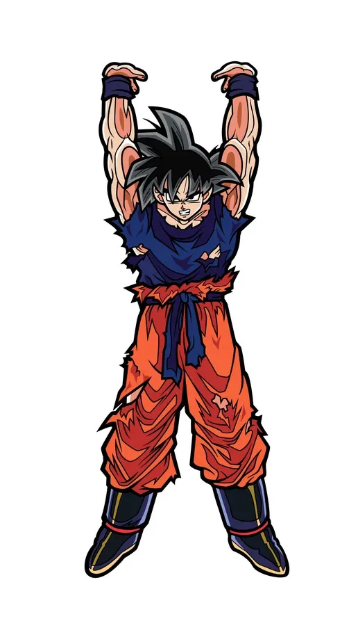 FiGPiN Goku (Glitter) (0234) Dragon Ball Z 3-Inch Enamel Pin, изображение 4