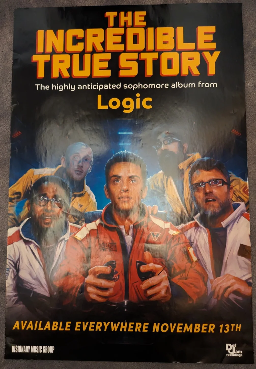 Logic — Logic – The Incredible True Story Signed Poster 24x36 | Authentic Autograph