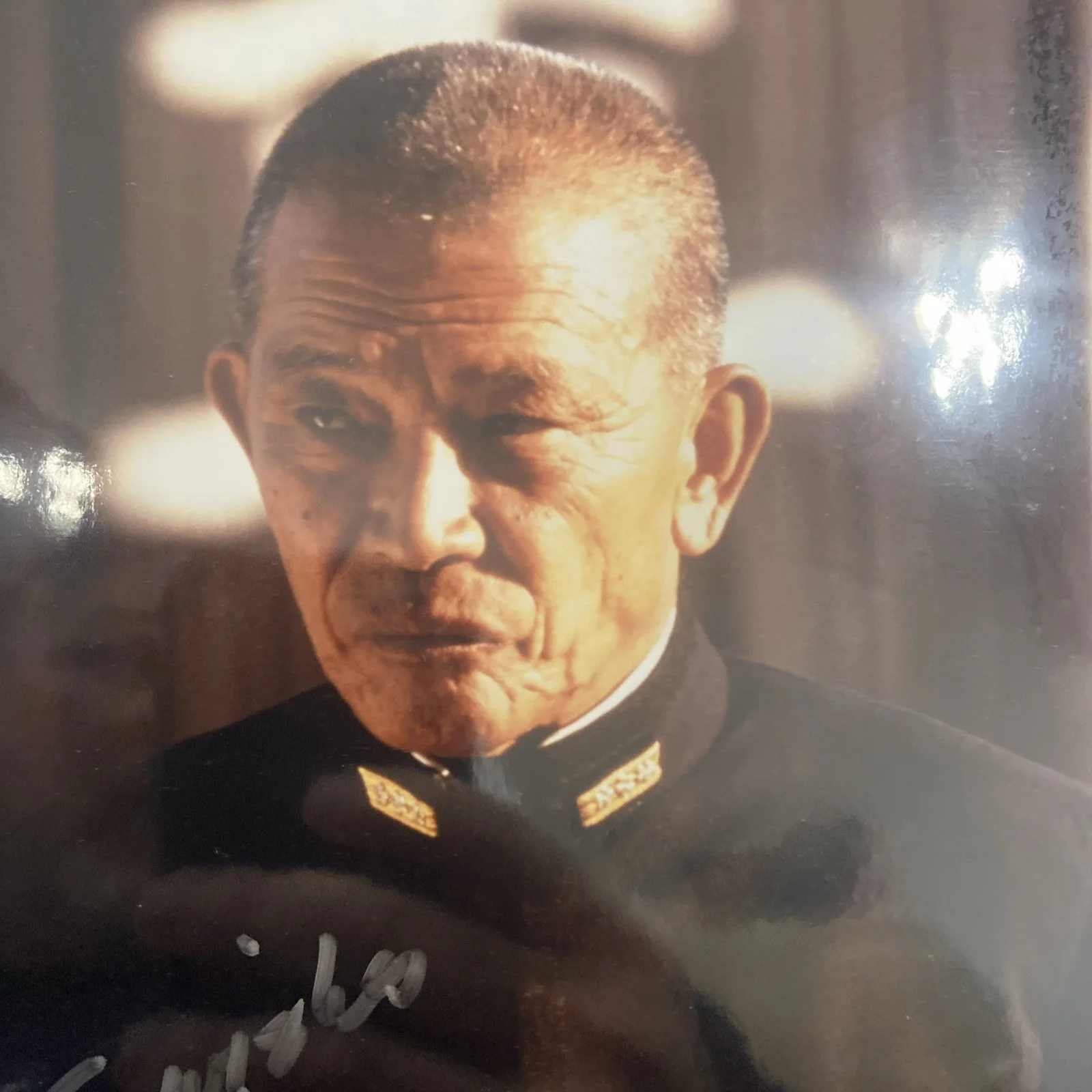 Makoto Iwamatsu — Hand SIGNED Mako 8x10 Photo (w/ his Red Stamp) - Pearl Harbor Conan Sand Pebbles, image 3