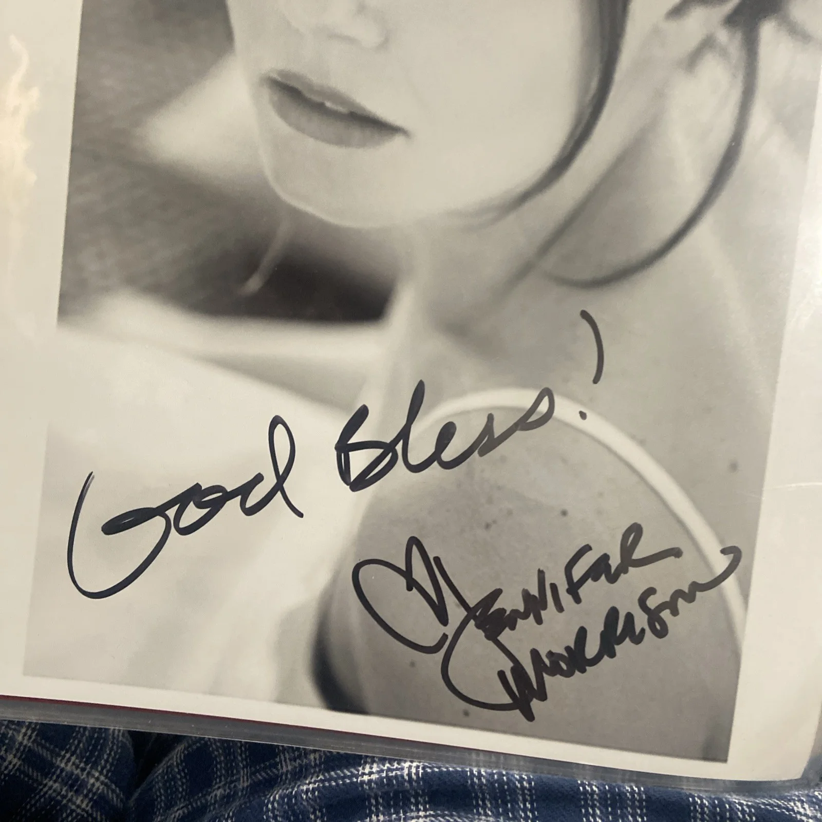 Jennifer Morrison — JENNIFER MORRISON / ONCE UPON A TIME / SIGNED 8X10 b&w CELEBRITY PHOTO Hot!, изображение 2