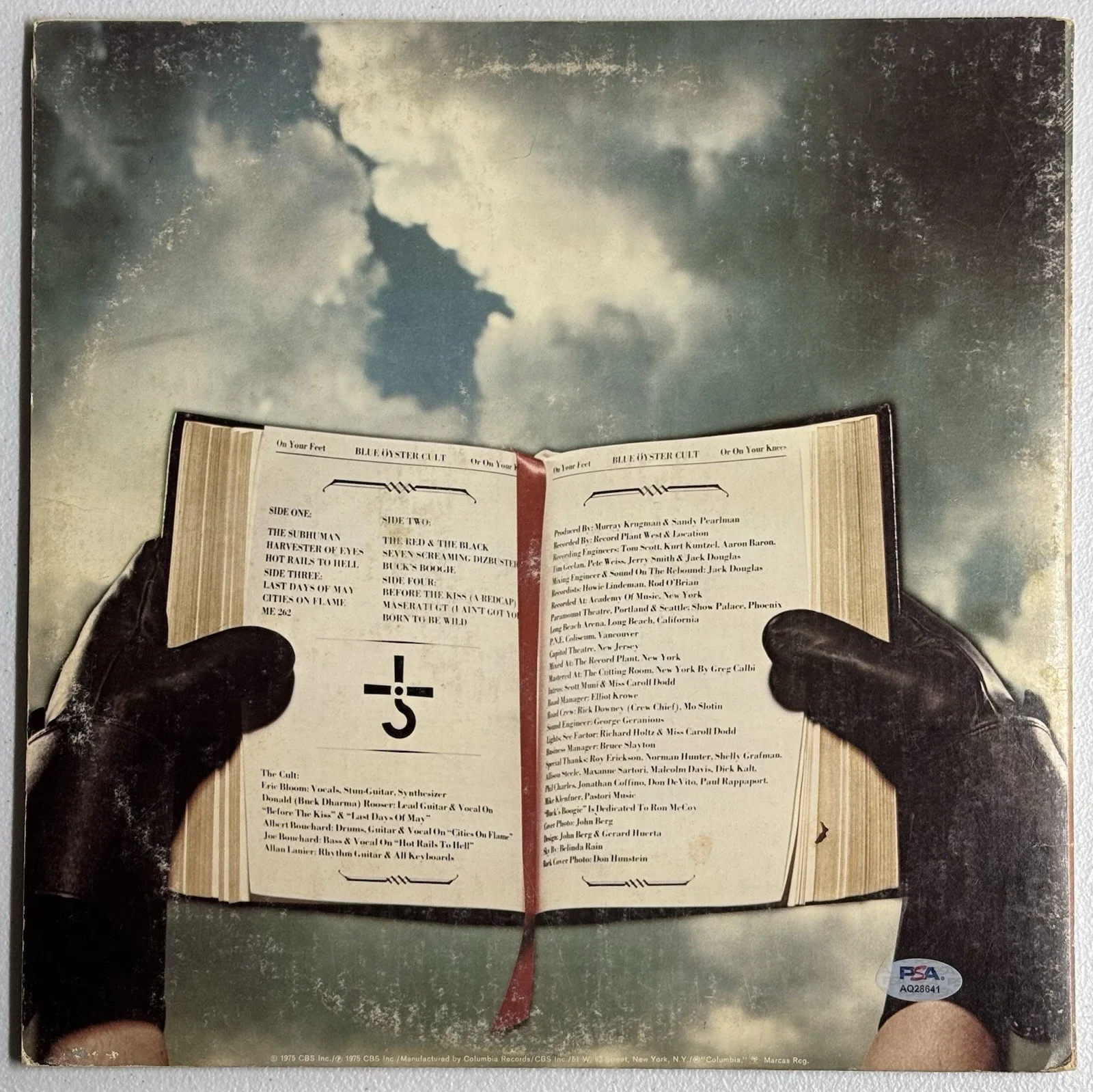 Blue Oyster Cult Signed On Your Feet Or Vinyl Album Buck & Eric PSA/DNA COA, изображение 2