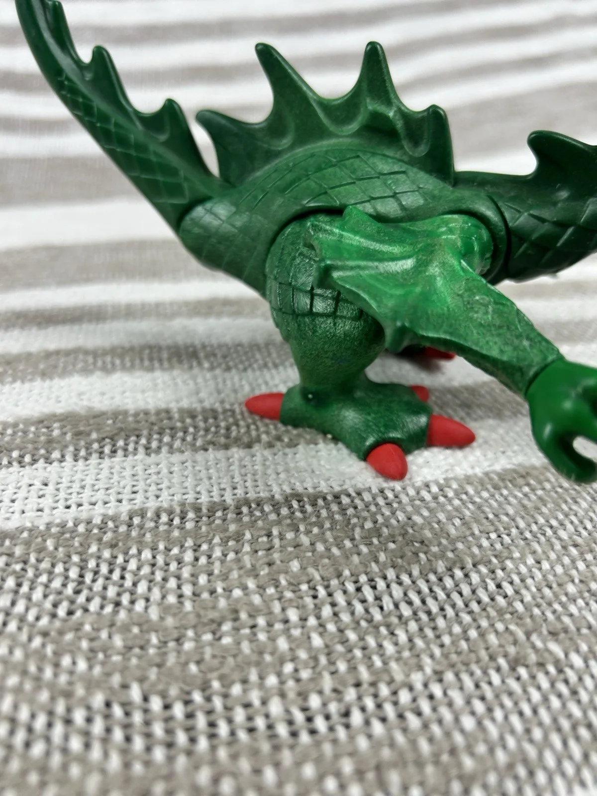Playmobil Green DRAGON Figure Fire Breathing 3840 Castle Set 1995, изображение 4