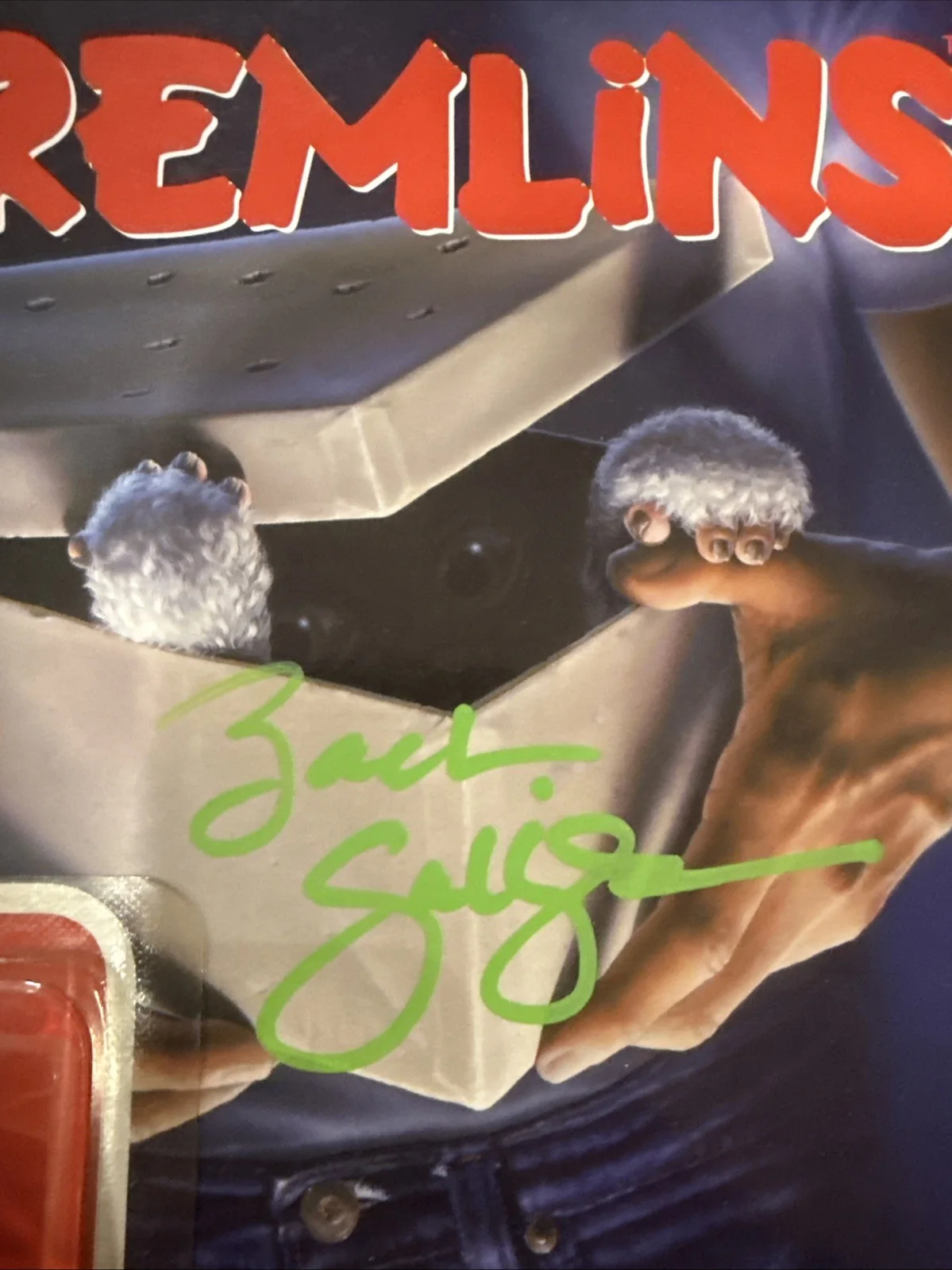 Zach Galligan Signed ReAction Gremlins Billy Peltzer Figure, image 2