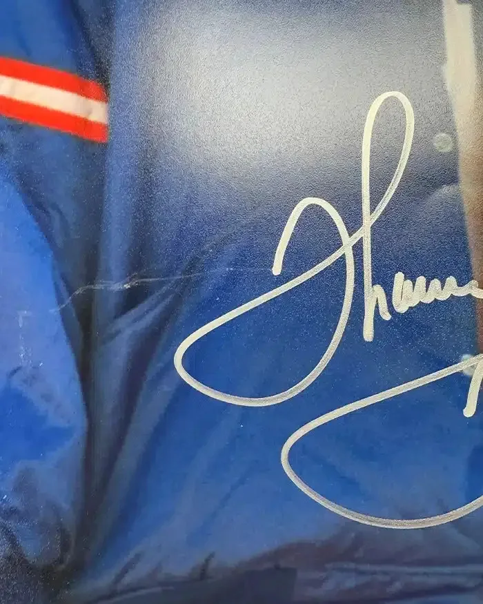 Marv Levy, Thurman Thomas — Marv Levy & Thurman Thomas signed 16x20 Photo Coach Buffalo JSA Authentication, image 2
