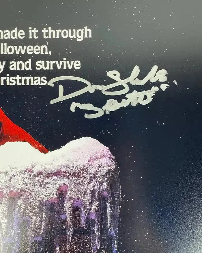 Don Shanks — Don Shanks signed 12x18 Poster Santa - Silent Night Deadly JSA Authentication, image 2