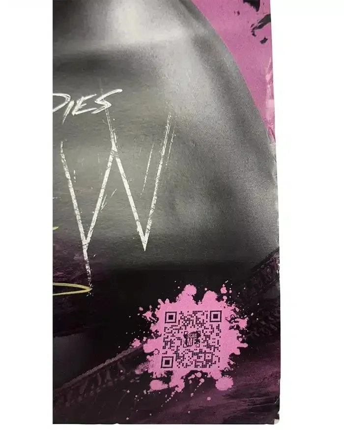 Bill Skarsgard, FKA twigs — Bill Skarsgard & FKA twigs signed Poster Eric Draven Shelly JSA Authentication, изображение 2