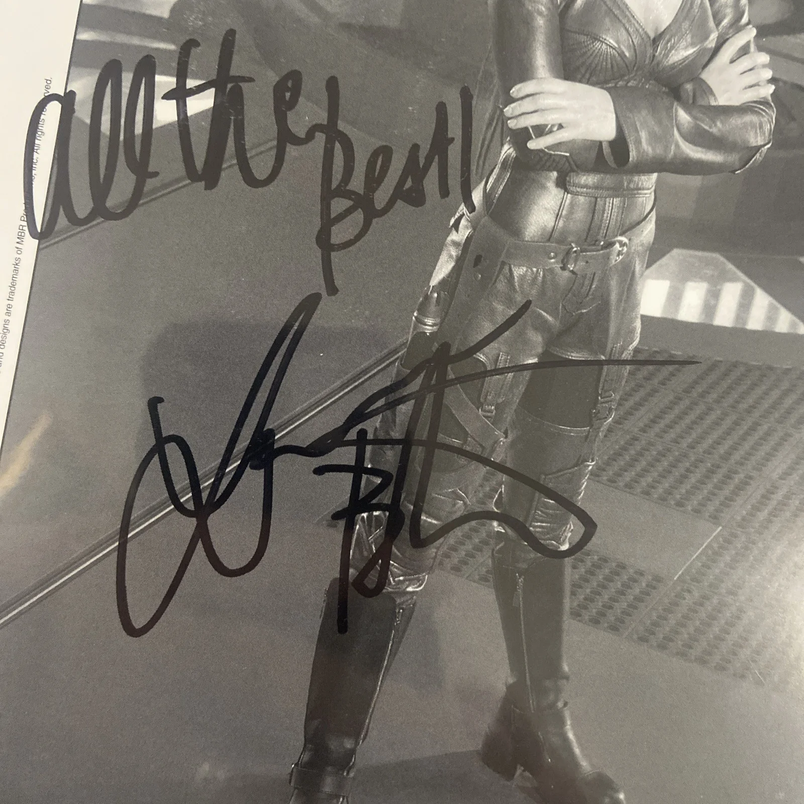 LAURA BERTRAM — AUTOGRAPH - signed b&w photo 8x10 - LAURA BERTRAM - ANDROMEDA - Trance Gemini, изображение 2