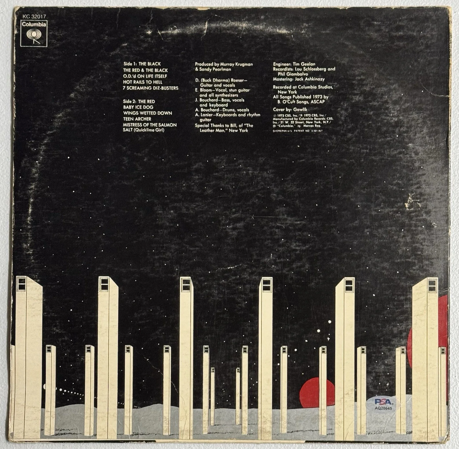 Blue Oyster Cult Signed Tyranny And Mvtation Vinyl Album Buck & Eric PSA/DNA COA, изображение 2